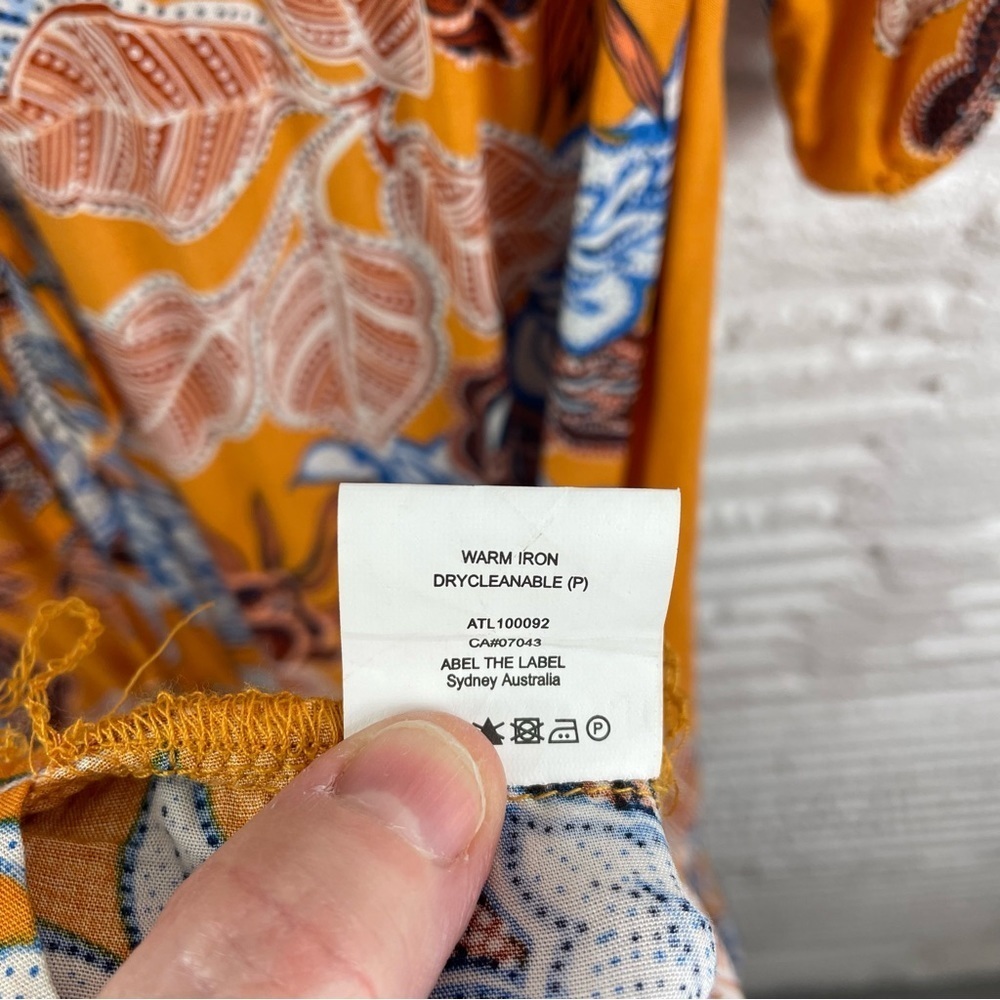 Anthropologie Abel The Label Dress Tiered Maxi Floral Peasant Cottage Bohemian S - Picture 14 of 16